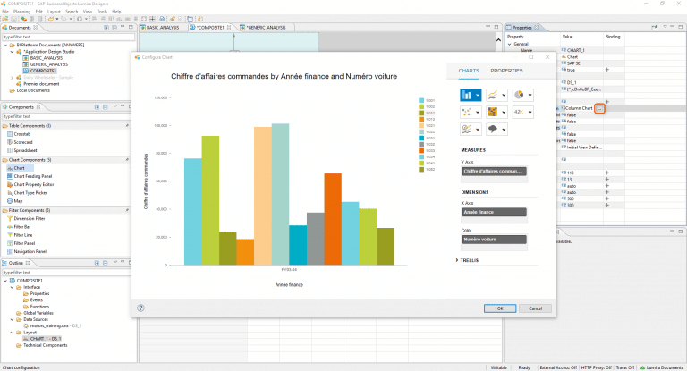 simplement récupérer votre document SAP Lumira Discovery pour les intégrer facilement à votre application SAP Lumira Designer.