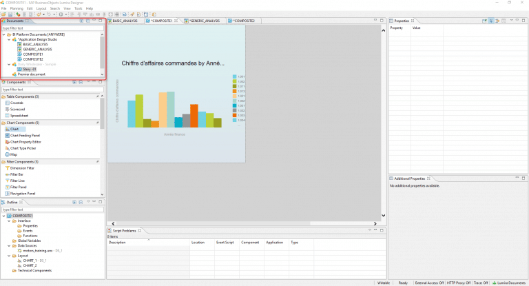 simplement récupérer votre document SAP Lumira Discovery pour les intégrer facilement à votre application SAP Lumira Designer.