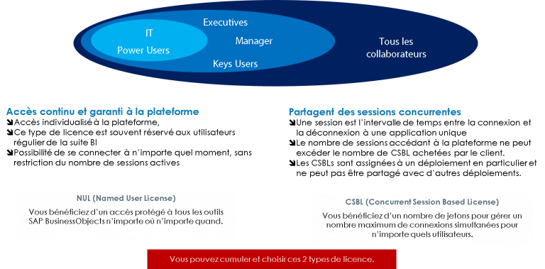 Les métriques d'utilisation des licences SAP BO