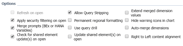 SAP BI 4.2, le filtre de données à l'ouverture n'est plus possible