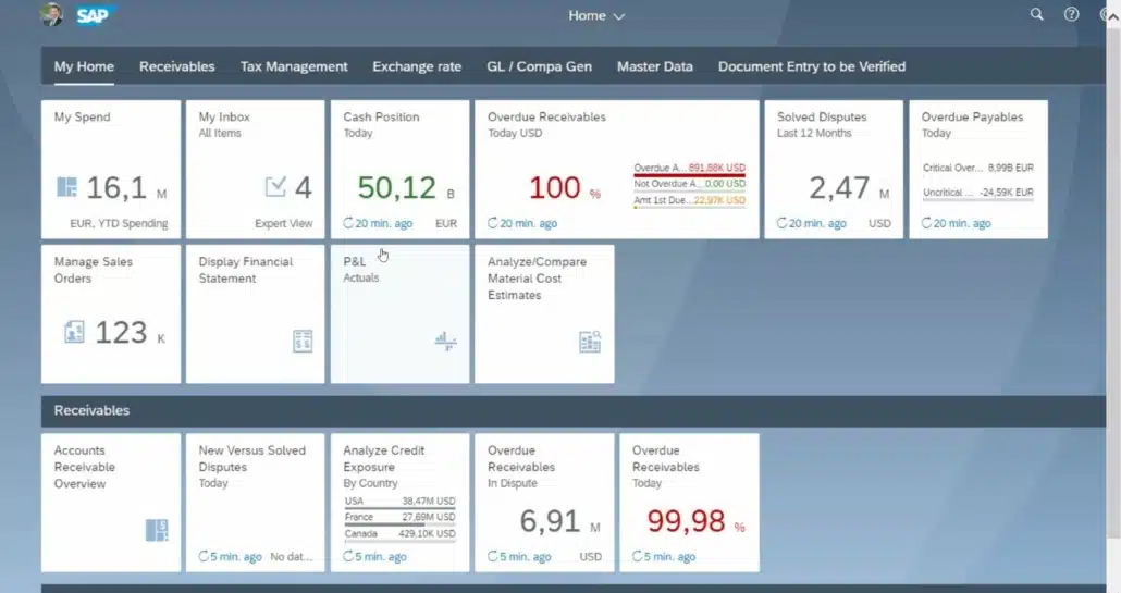 Pilotez votre activité via les tuiles Fiori sur SAP S/4HANA