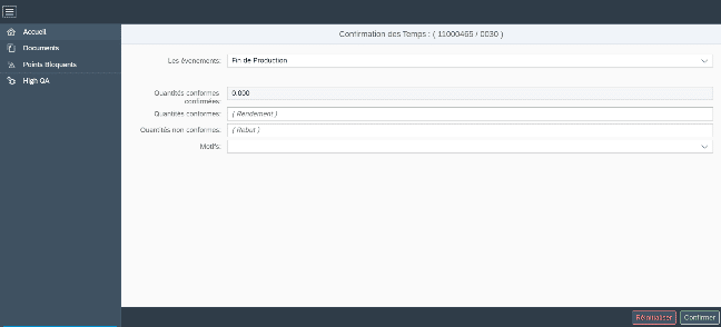 Confirmation des temps de production grâce à Cadexpress S/4HANA